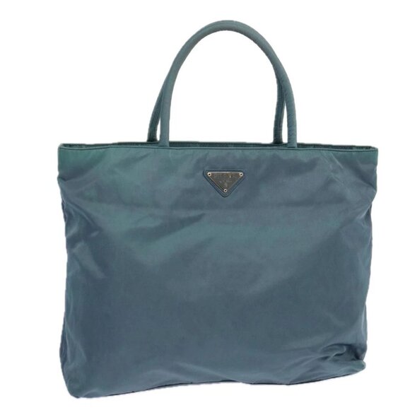 PRADA Tote Bag Nylon Blue Auth 69358 - Picture 1 of 15